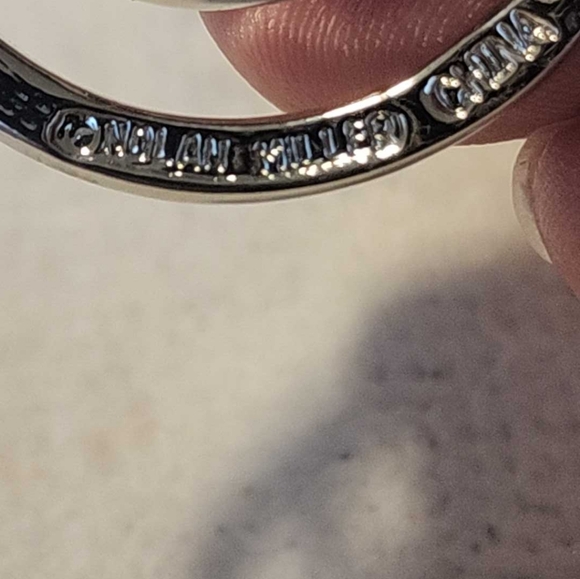 Charms set of 5, silver tone with crystals, including chain, NWOT - Picture 15 of 16